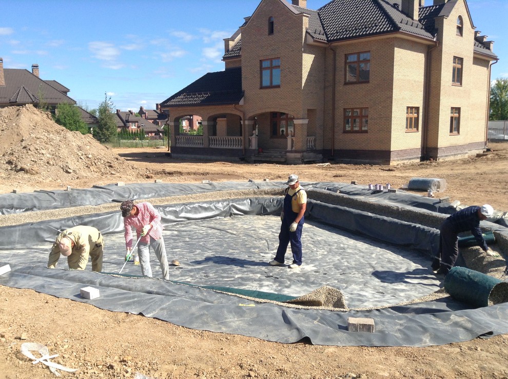 Ландшафтные работы в к/п  "Бельгийская деревня"