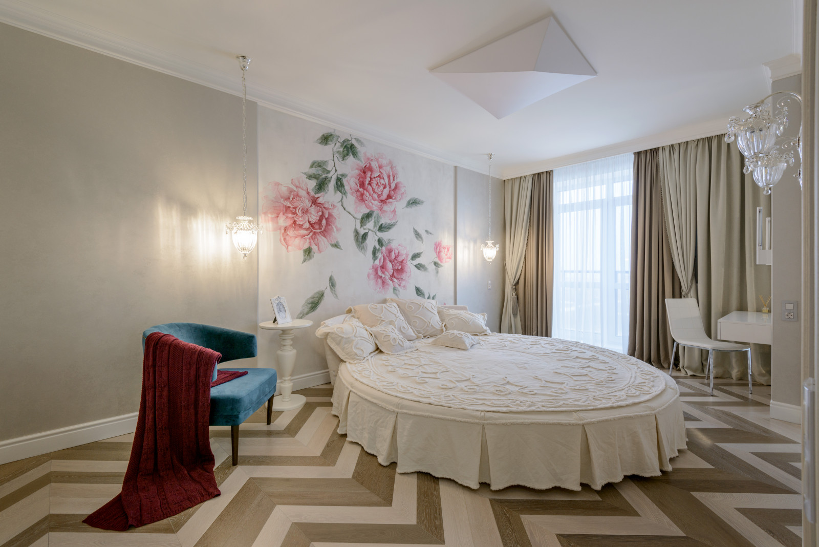 техники БАРХАТ и ФРЕСКА в спальне