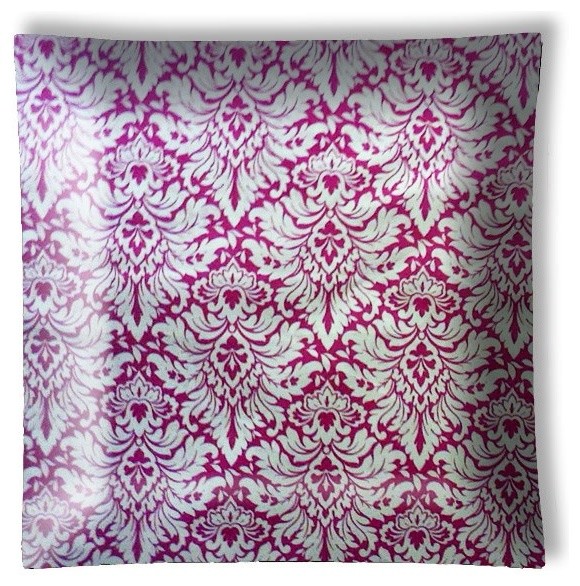 Pink and White Damask Ceiling Light
