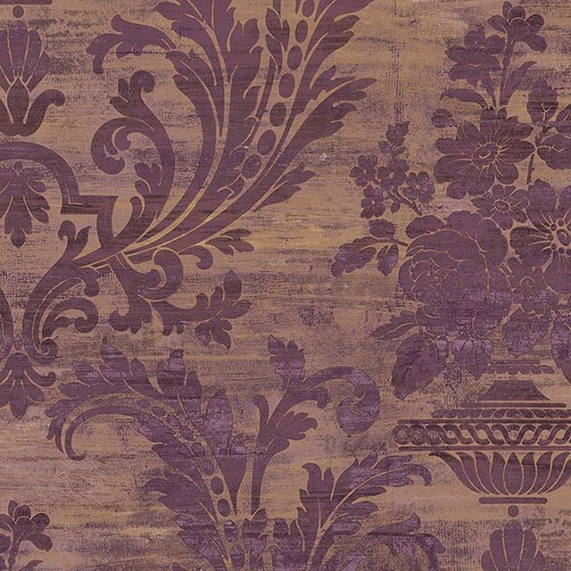 Classic Silks 2, Damask Stripes Silk Emboss Wallpaper, Roll 21"x33