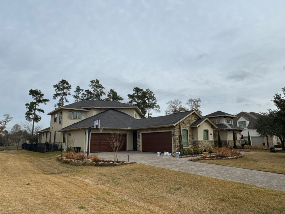 Exterior Stucco Painting Project in Augusta Pines (Before and After)