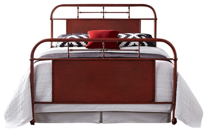 Liberty Furniture Vintage Twin Metal Bed - Red