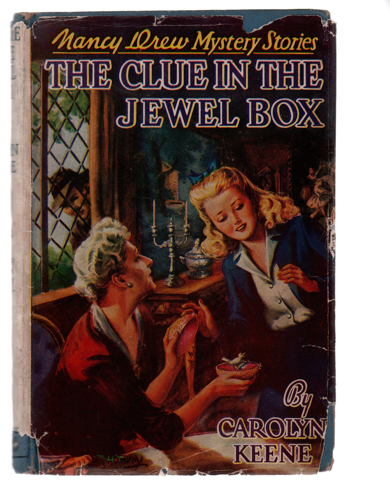 1943 "The Clue in the Jewel Box" by Carolyn Keene Traditional Books