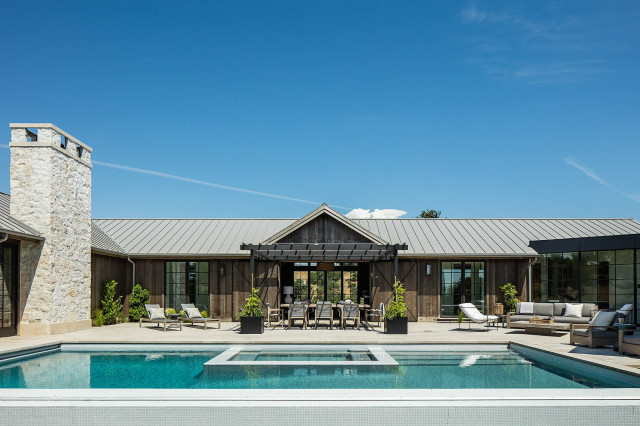 Farmhouse Pool landstil-pool
