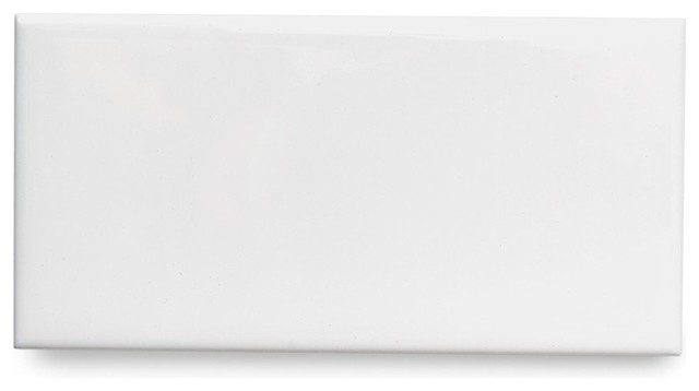 Campus Field Tile 3 x 6 in White Matte Solid, White