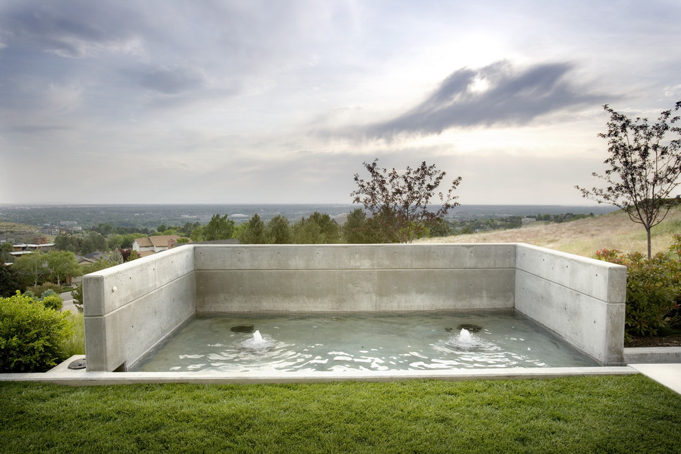 This is an example of a modern pool in Boise.