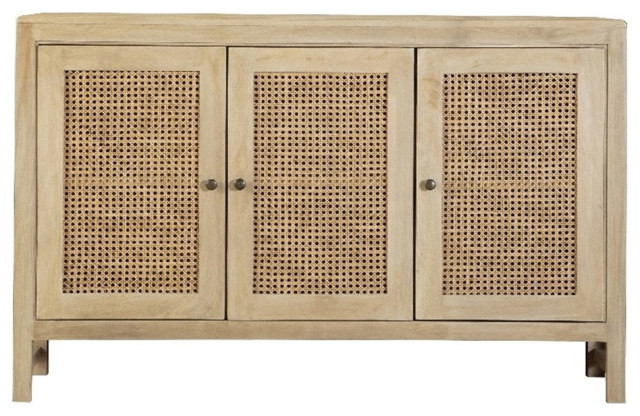 Coaster Amaryllis Rectangular 3-door Wood Accent Cabinet Natural