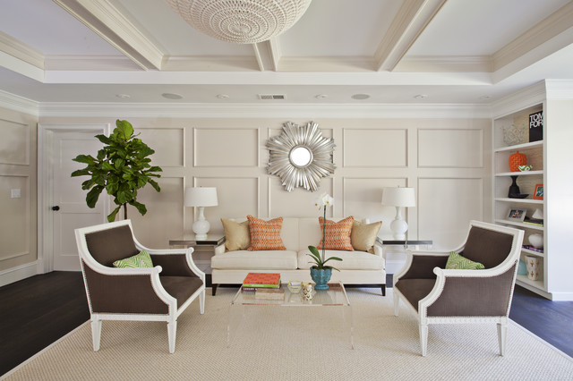 Menlo Park Full Remodel trendy-dagligstue