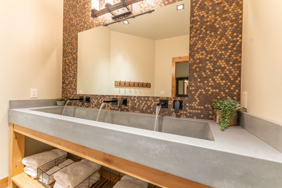 Home design - rustic home design idea in Seattle
