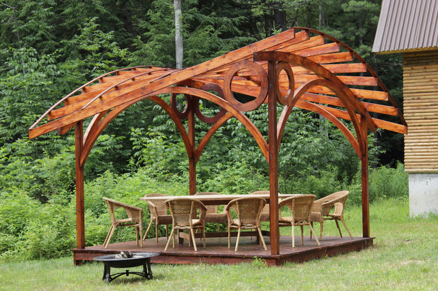 The Butterfly-Pergola contemporary-patio