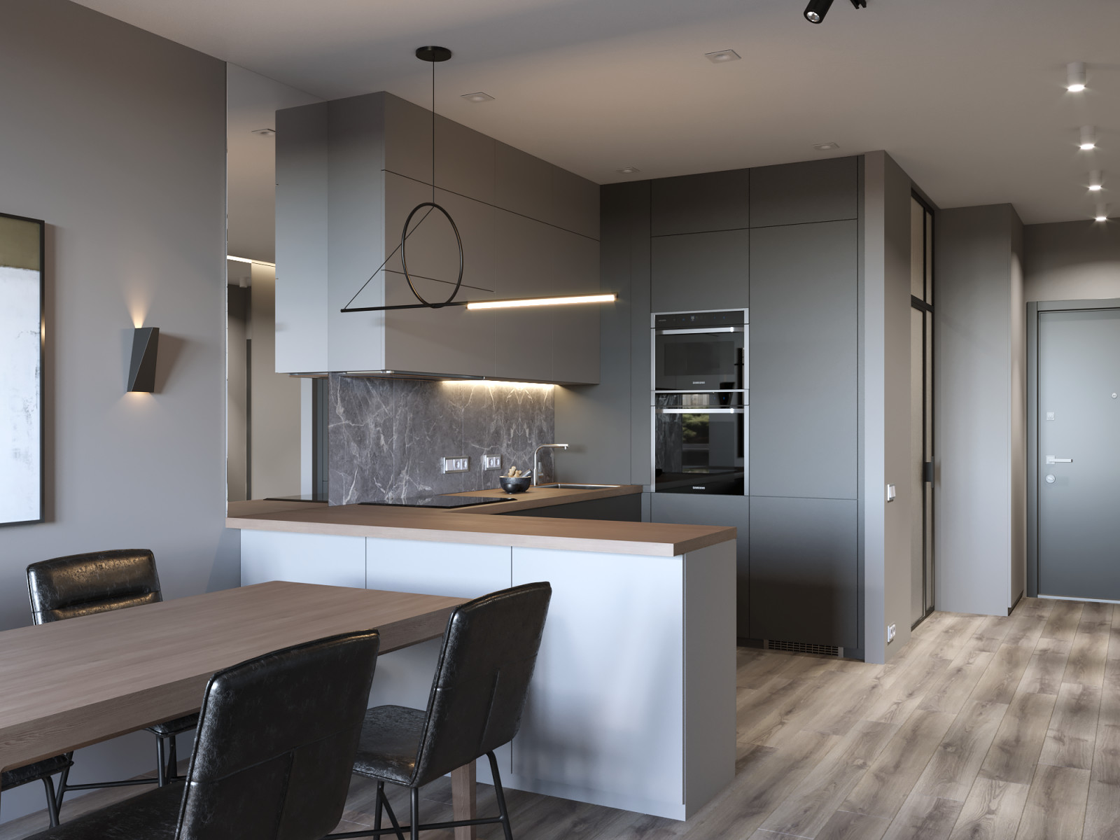 Проект квартиры в Москве 61 м.кв