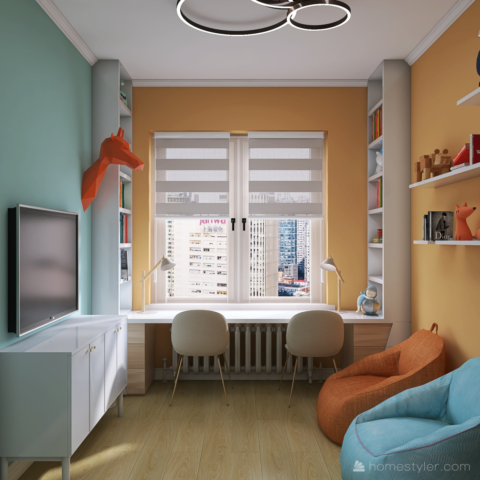 Проект двухкомнатной квартиры для семьи с детьми