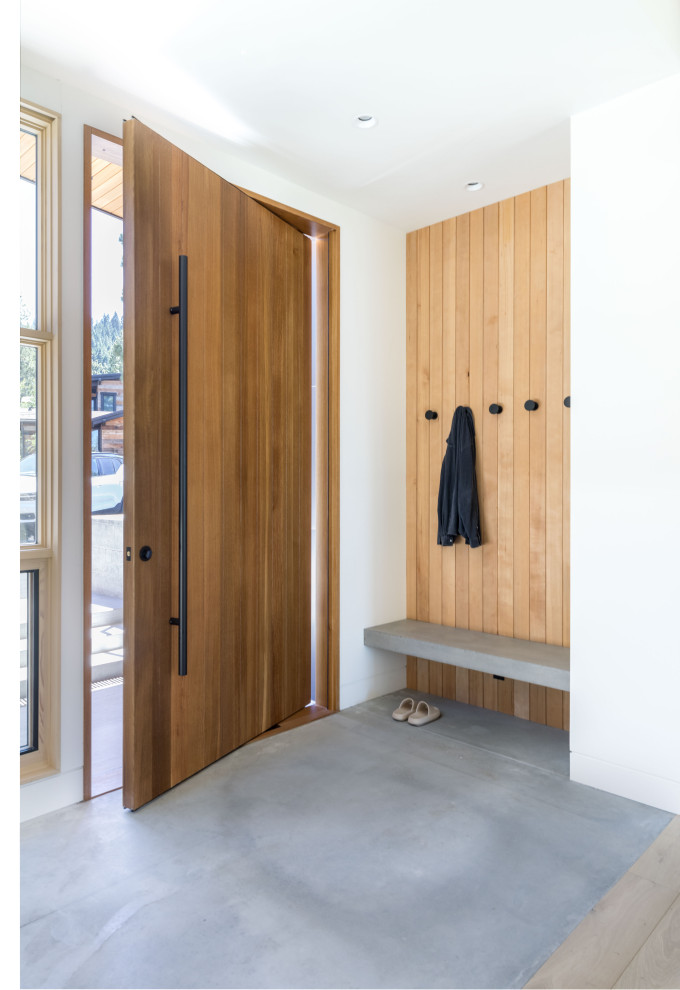 Design ideas for a contemporary entryway in Sacramento.