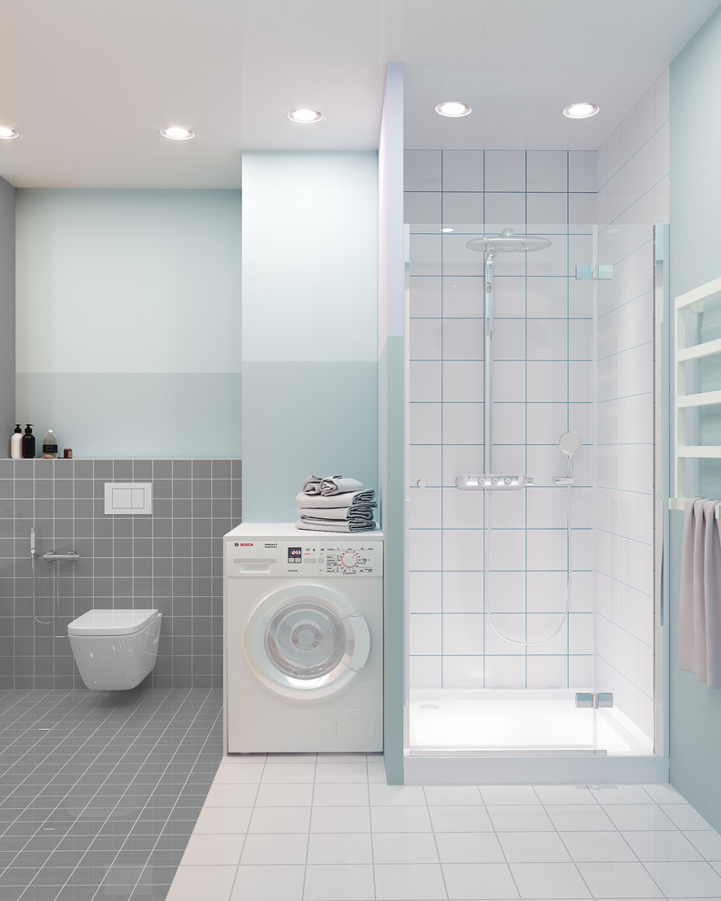 Светлый интерьер с яркими акцентами