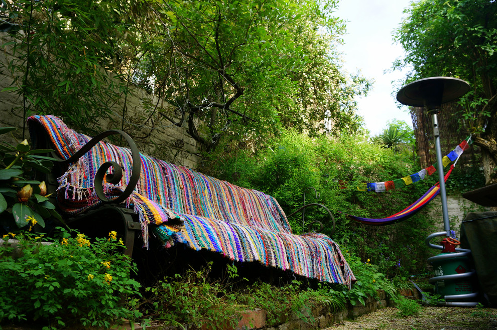 Design ideas for a bohemian patio in London.