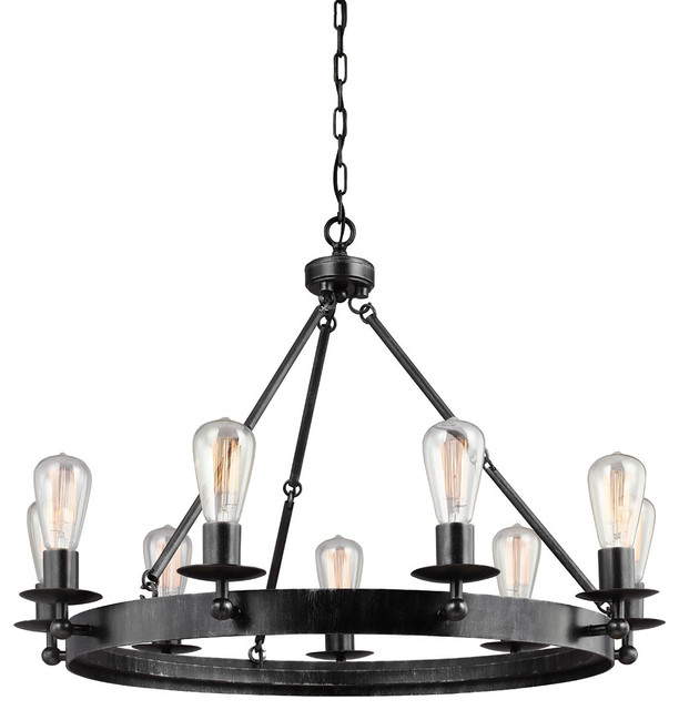 Seagull 3110209 846 Raenwood Manor 9 Light Round Chandelier Seagull 3110209 846 Raenwood Manor 9 Light Round Chandelier Stardust Industrial Chandeliers By Hansen Whole