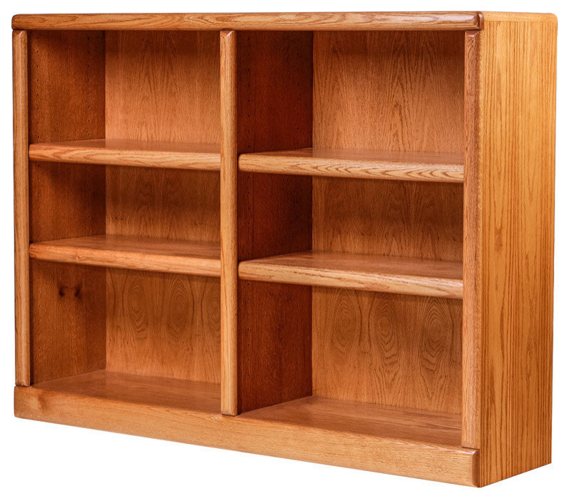 Bullnose Oak Bookcase, Honey Oak