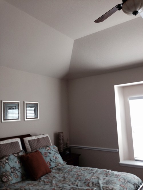 Painting help for slanted and tray ceiling