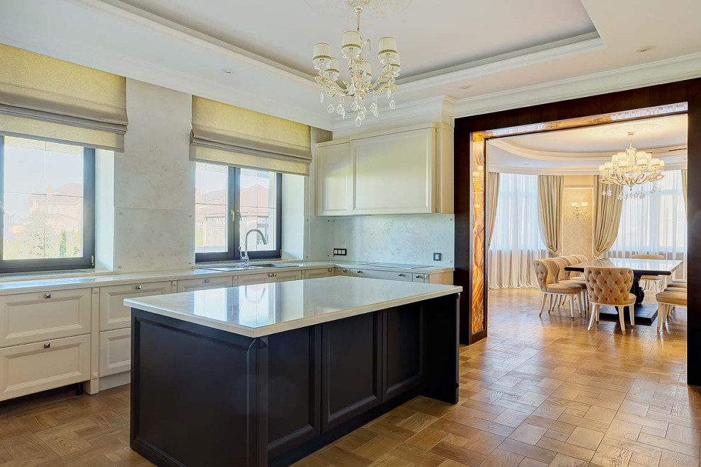 Дом в бежевых тонах