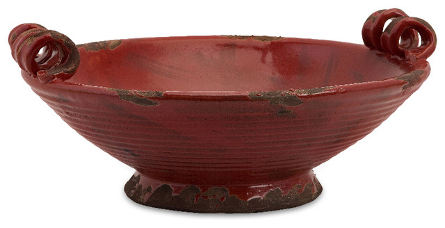 Garnet Oval Red Maroon Antique Rustic Bowl Ceramic Contemporary Garnet Oval Red Maroon Antique Rustic Bowl Ceramic
