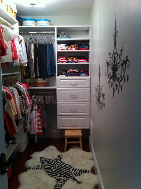 Eclectic Closet Boston Daughter's Walk-in Closet eclectic-closet