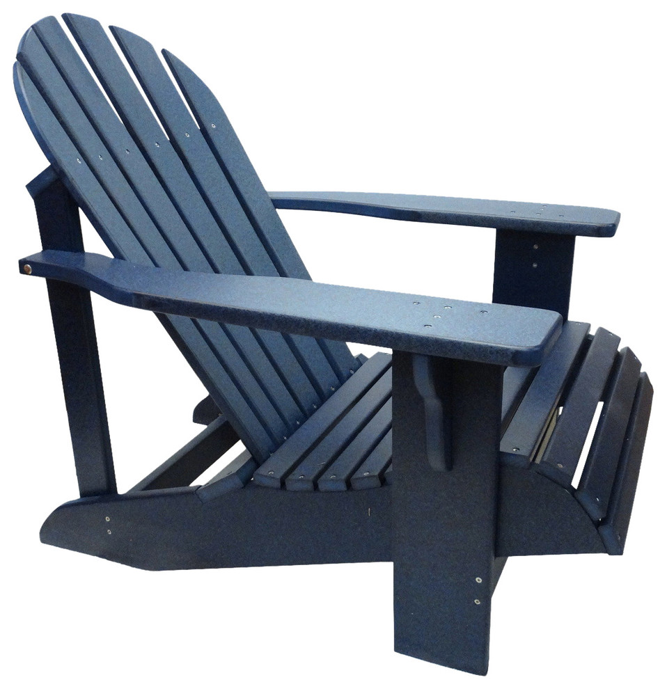 Classic Poly Adirondack Chair, Deep Blue