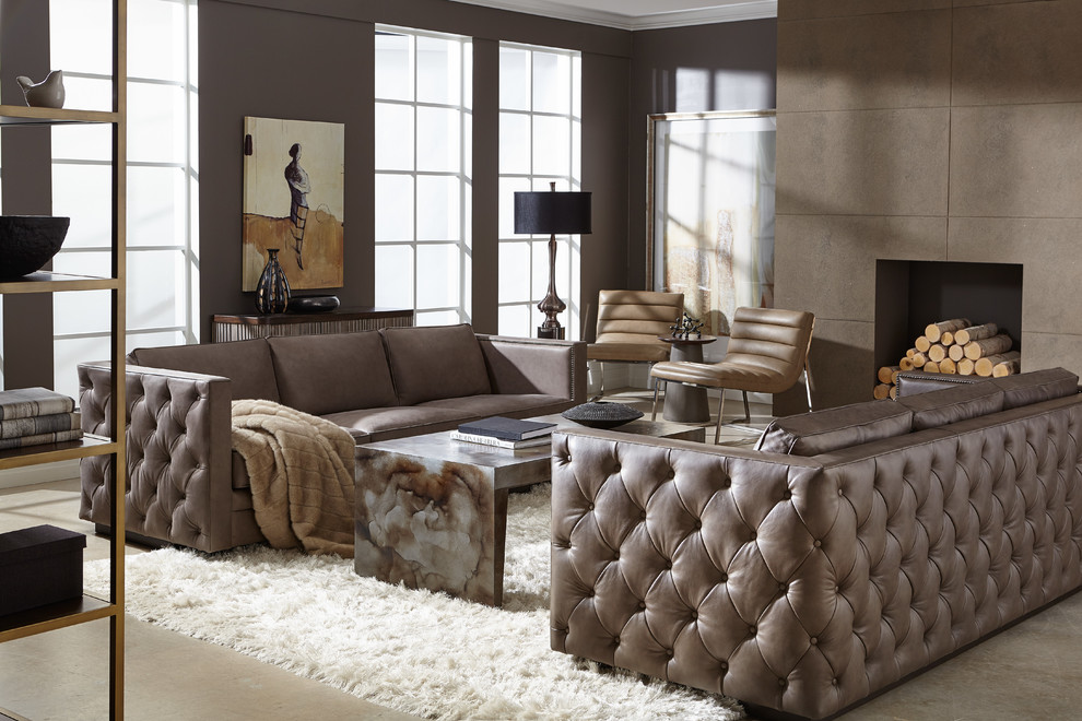 Inspiration for a contemporary living room in New York.