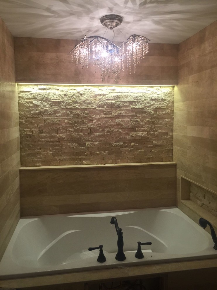 Example of a transitional home design design in Philadelphia
