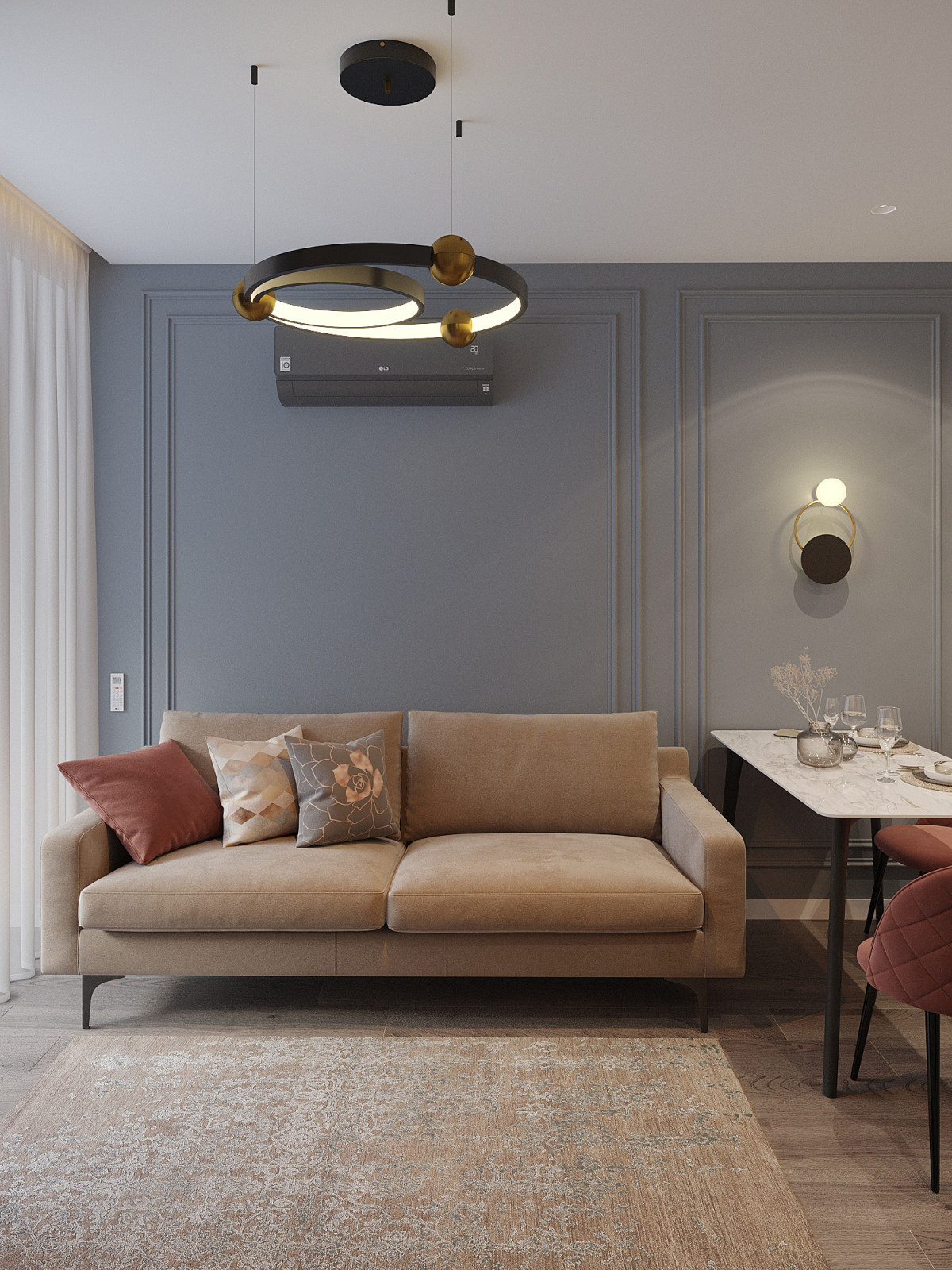 Дизайн  двухкомнатной квартиры