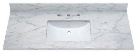 Sagehill Designs RW4922 49" Marble Vanity Top - White