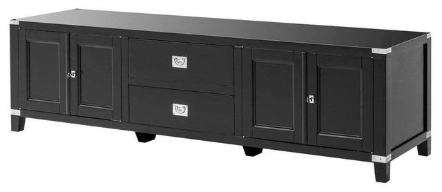 Black Tv Cabinet Eichholtz Military Transitional