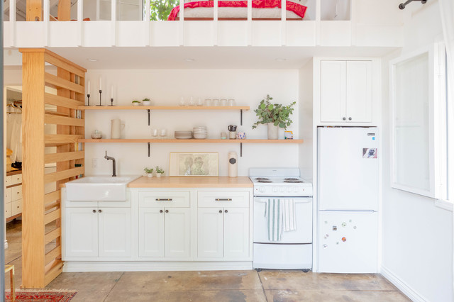 Loft Kitchen lantlig-koek
