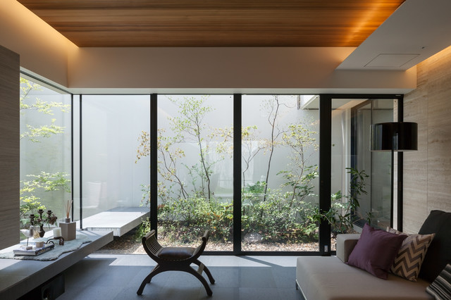 東灘の家 moderno-patio