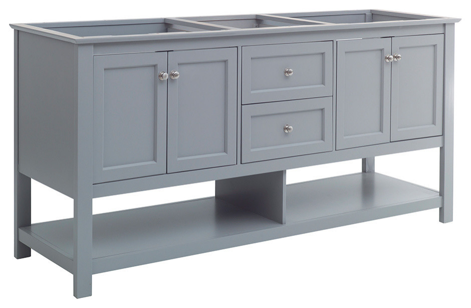 fresca cambridge 72 gray double sink traditional bathroom