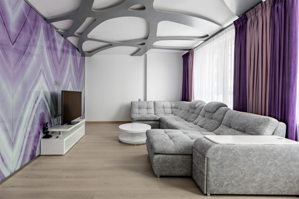 "Всплески жизни". Дизайн 3-х комнатной квартиры в современном стиле.