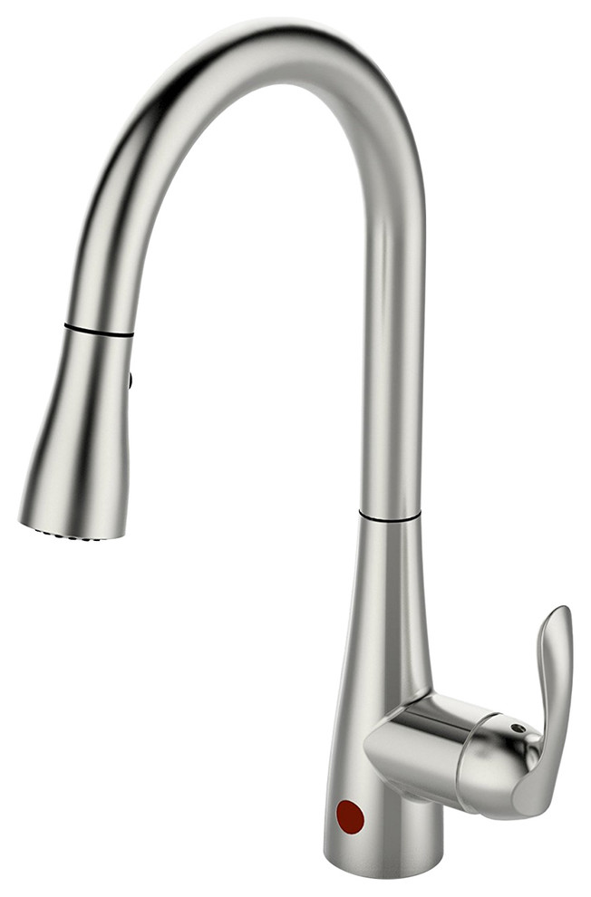 Flow Motion Sensor Kitchen Faucet, Brushed Nickel