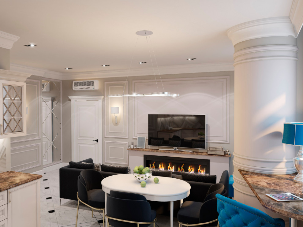 Неоклассика в интерьере двухкомнатной квартиры