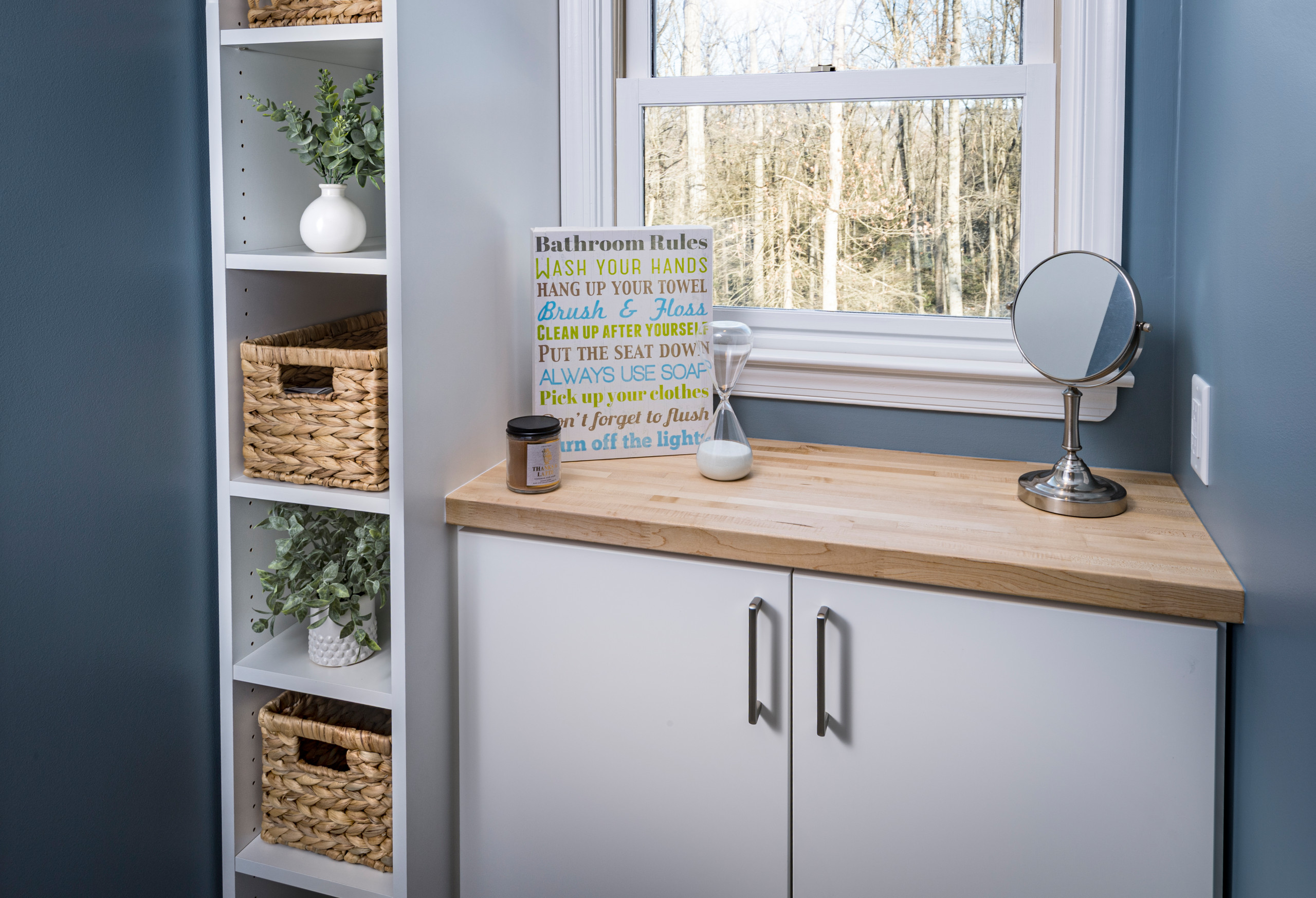 Harrisburg, PA Spa-calm, Age-ready, & Storage Smart Bathroom Remodel