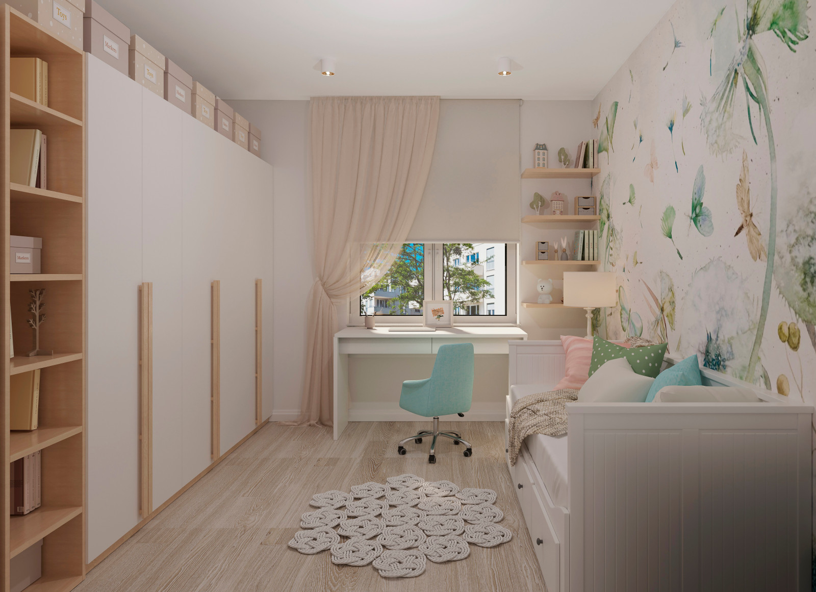 Siebenzimmerwohnung in Berlin, im skandinavischen Stil.