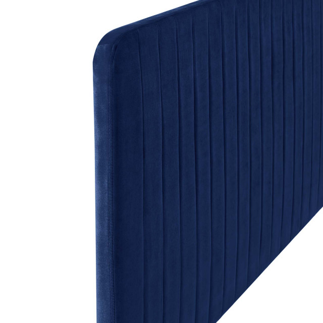 Milenna Channel Tufted Performance Velvet Twin Headboard - Contemporary ...