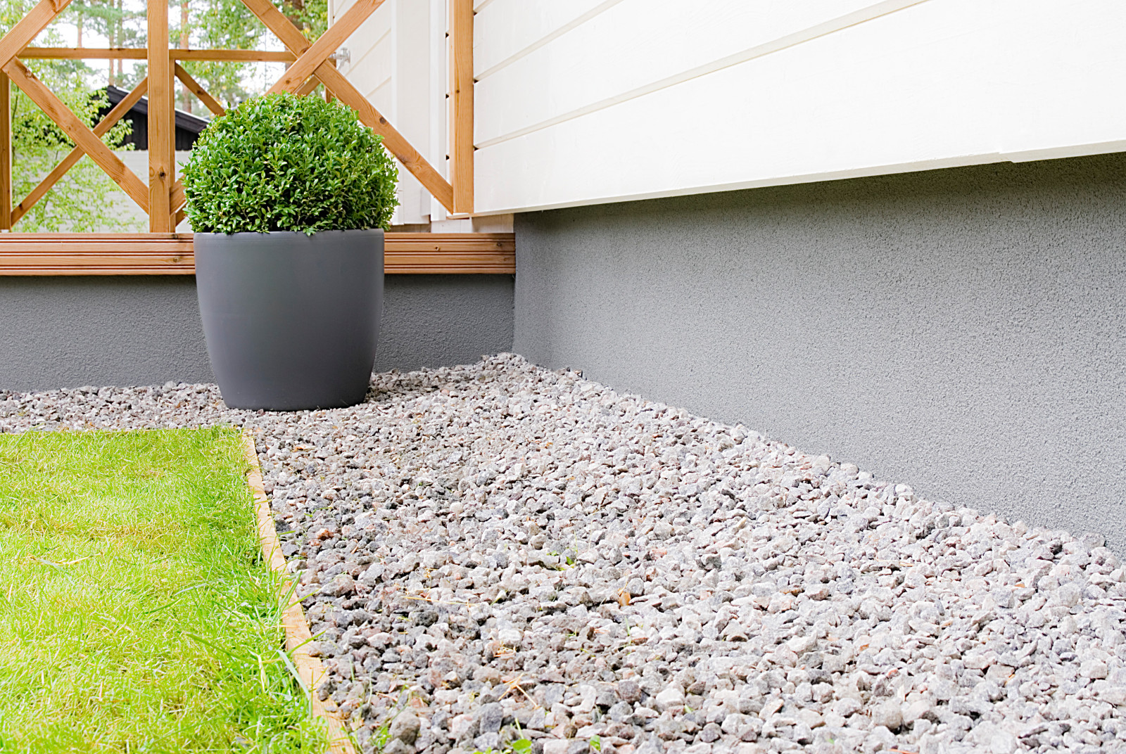 Экстерьер. Покрашенные объекты