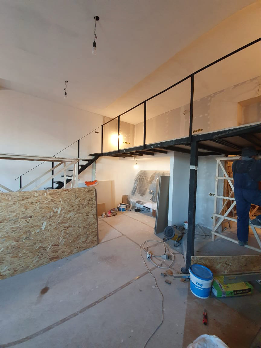 Второй ярус возведен, идет обшивка гипсокартоном