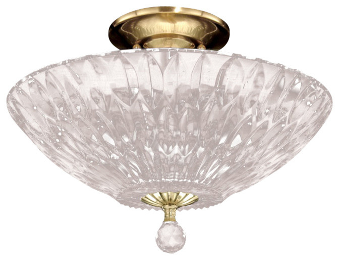 Dale Tiffany Gh60718Pb Lightwater Semi Flush Mount Traditional