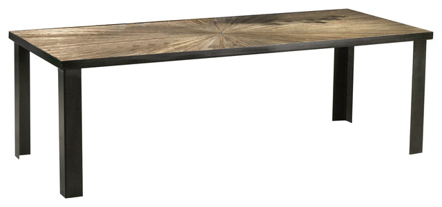 Cacao Elm Wood Dining Table, Large