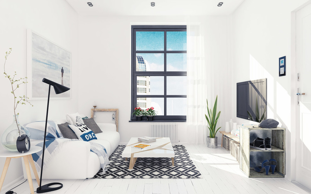 Гостиная в скандинавском стиле