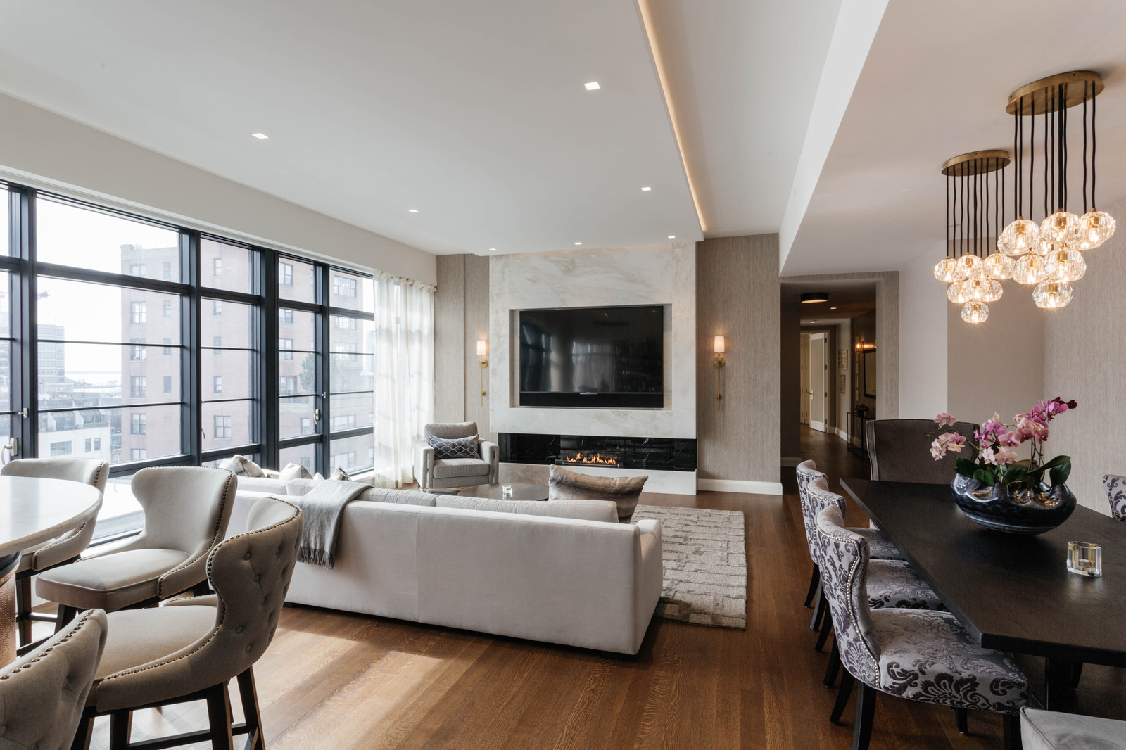 Проект с биокамином Planika Fire Line Automatic 3