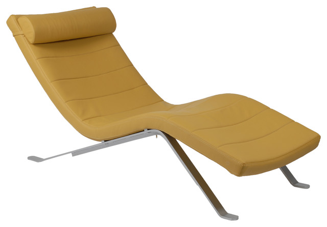 Gilda Lounge Chair Seat, Saffron/Silver Base