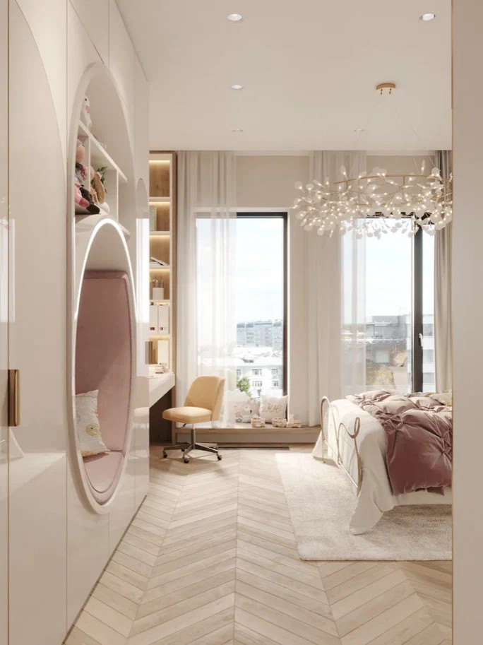 Элегантная квартира с волшебной детской комнатой