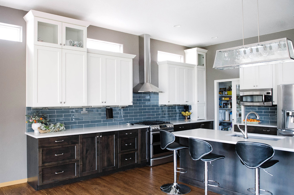 Inspiration for a transitional kitchen remodel in Denver