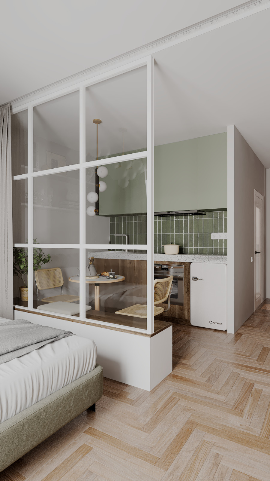 Дизайн-проект студии 33 м²